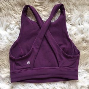 Lululemon purple high neck align tank top 4 6